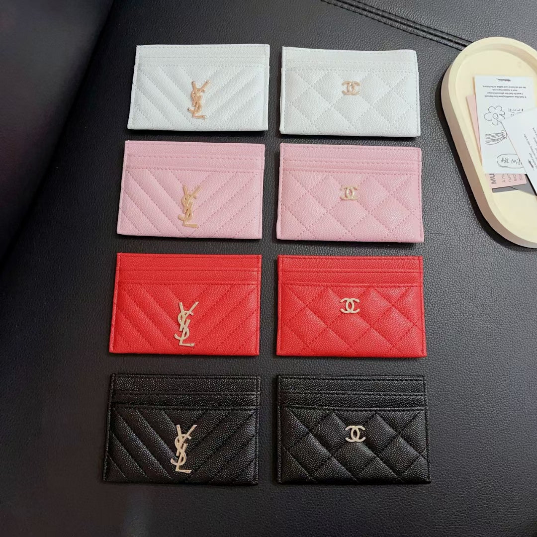 Fashionable YSL / Chanel Wallet Card Cases Durable