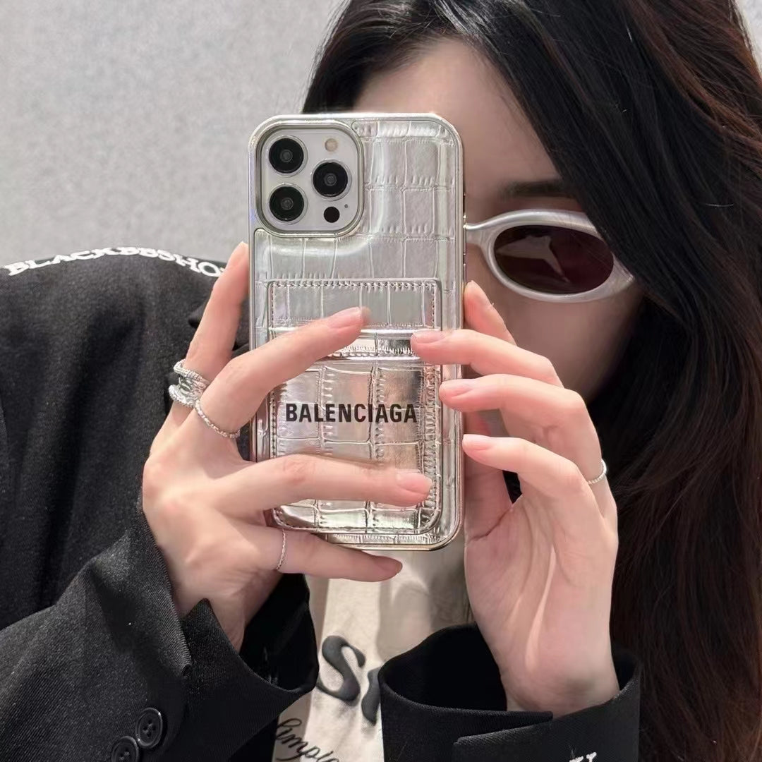 Balenciaga Luxury Phone Cases with Card Holder