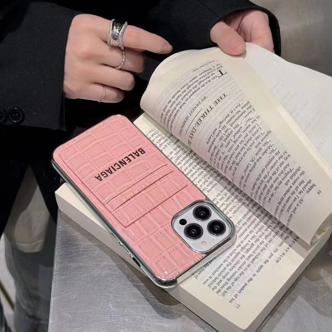 Balenciaga Luxury Phone Cases with Card Holder