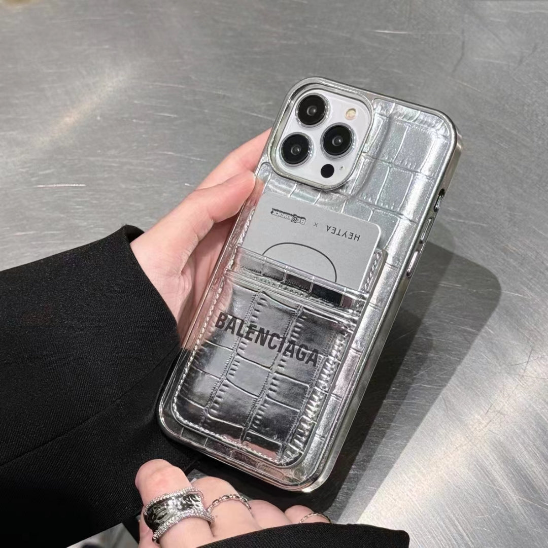 Balenciaga Luxury Phone Cases with Card Holder