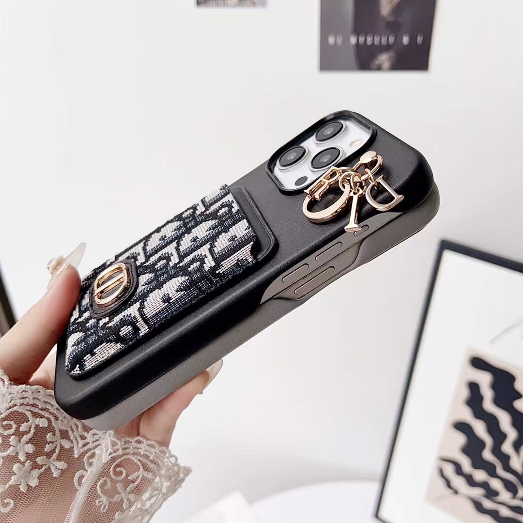 Phone Case for Dior with Card Holder
