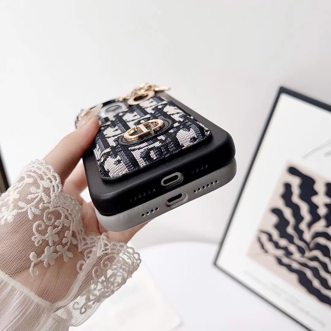 Phone Case for Dior with Card Holder
