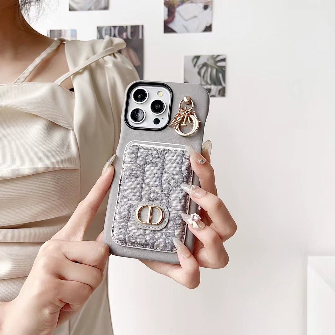 Phone Case for Dior with Card Holder
