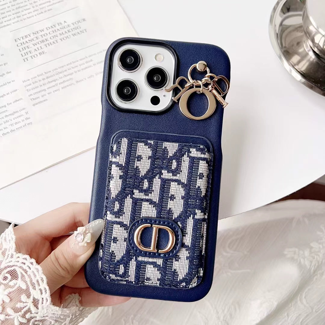 Phone Case for Dior with Card Holder