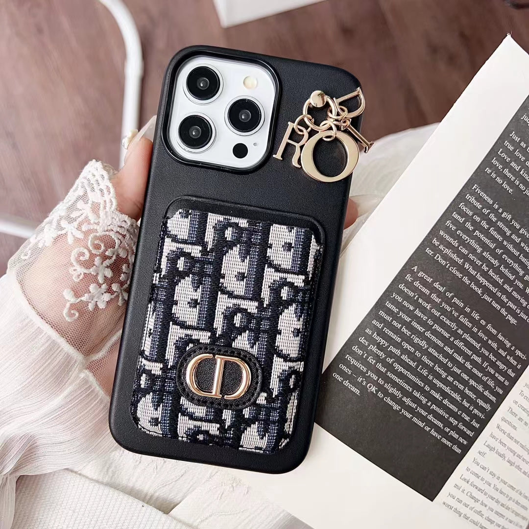 Phone Case for Dior with Card Holder