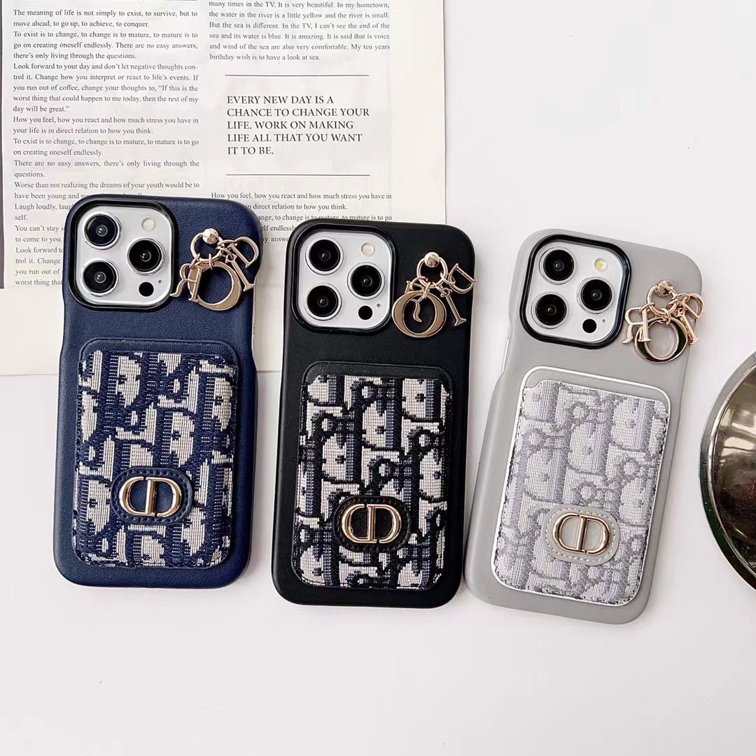 Phone Case for Dior with Card Holder