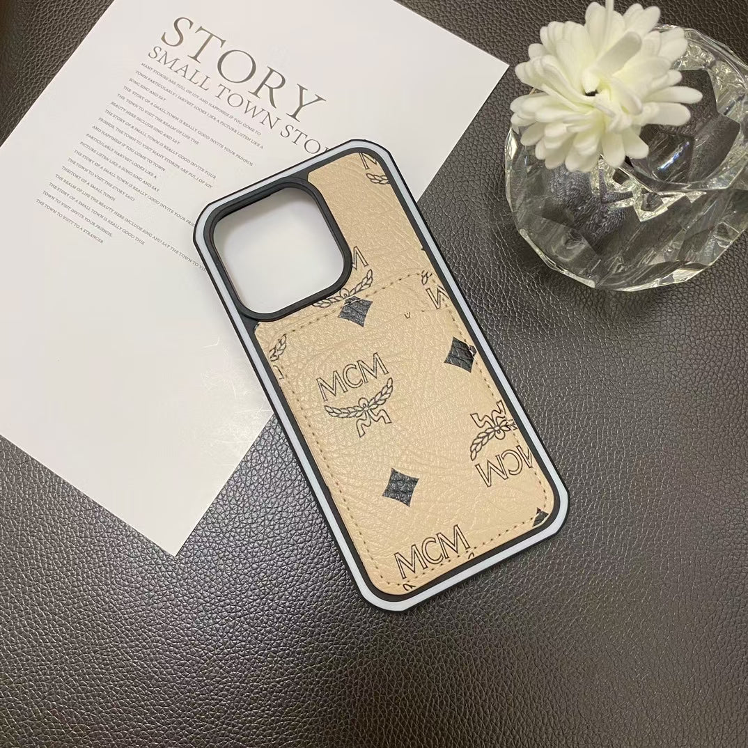 Luxury MCM iPhone Cases with Card Holder