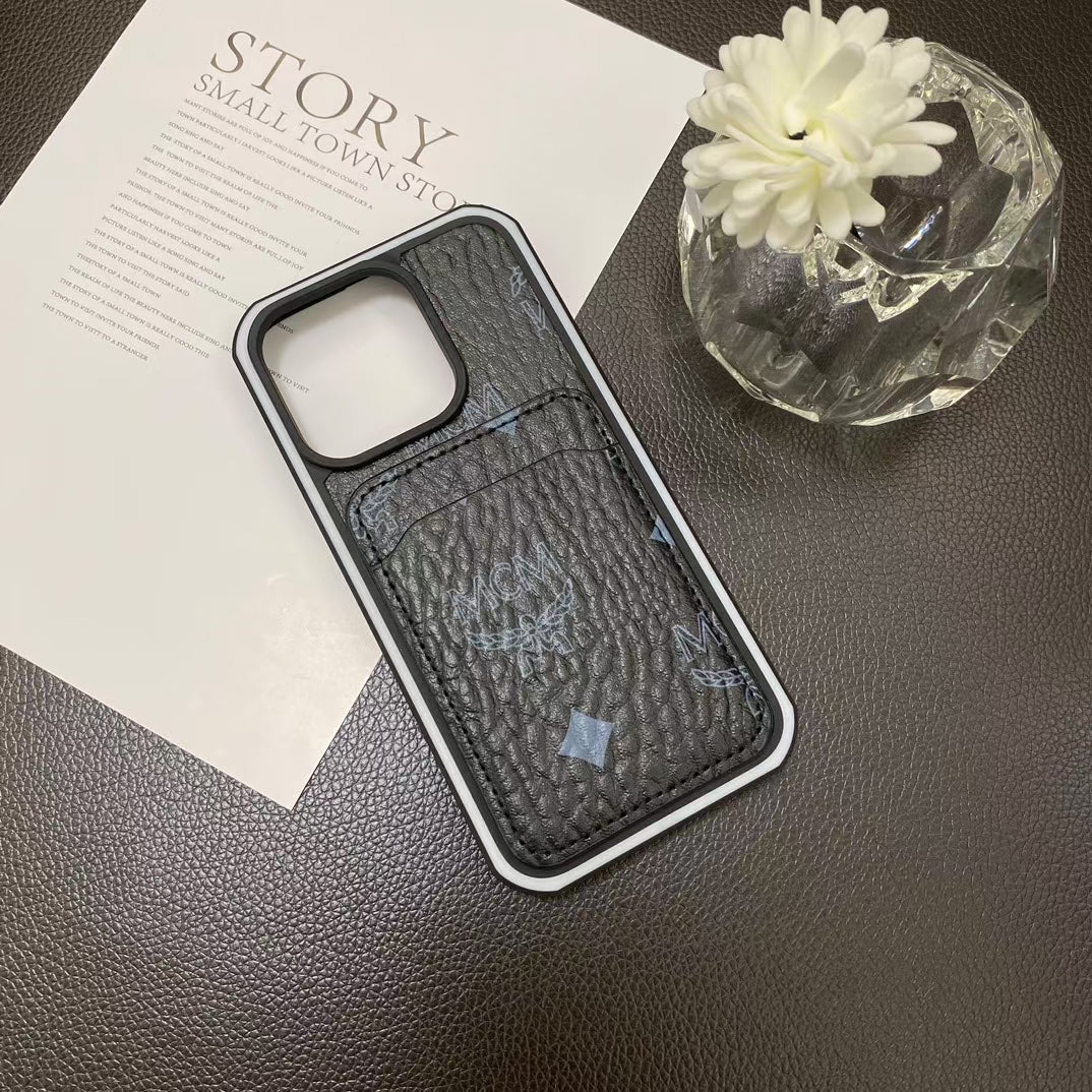 Luxury MCM iPhone Cases with Card Holder