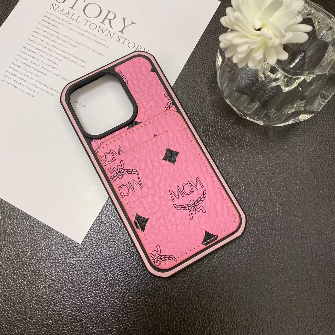 Luxury MCM iPhone Cases with Card Holder