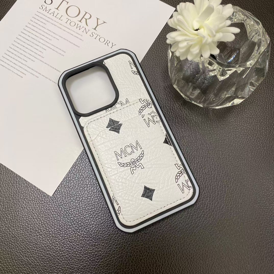 Luxury MCM iPhone Cases with Card Holder
