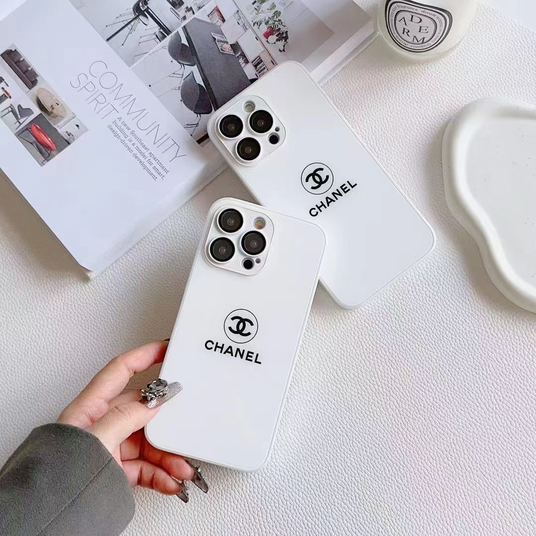 White Chanel Luxury Phone Cases