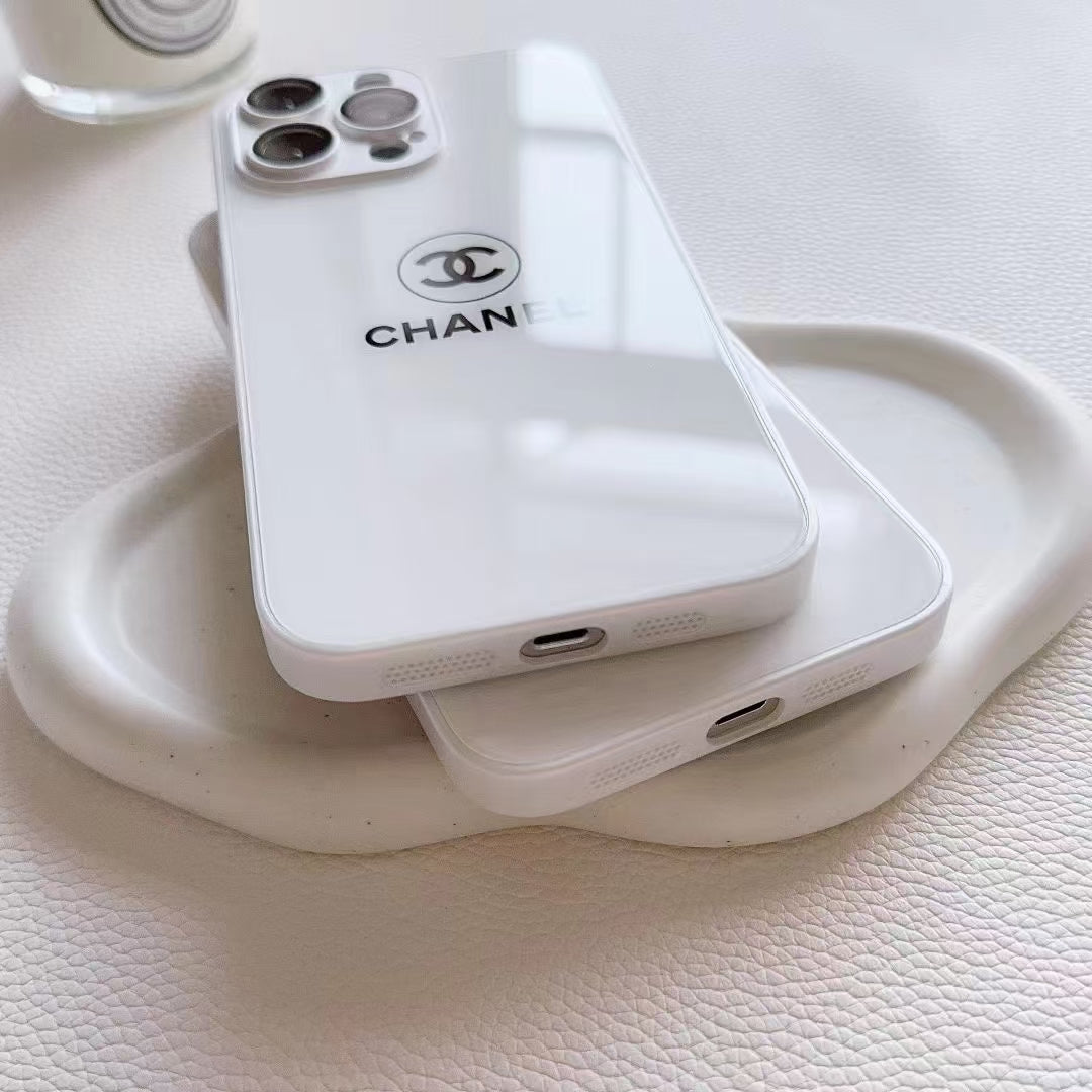 White Chanel Luxury Phone Cases