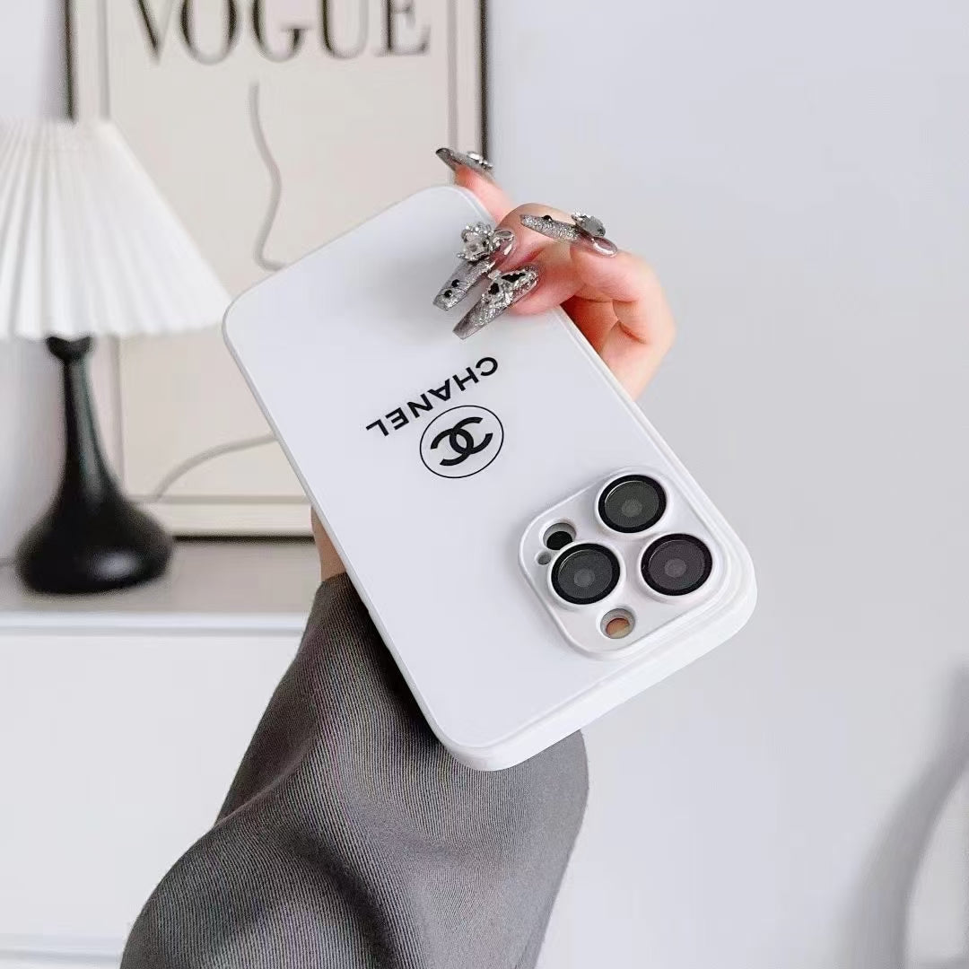 White Chanel Luxury Phone Cases