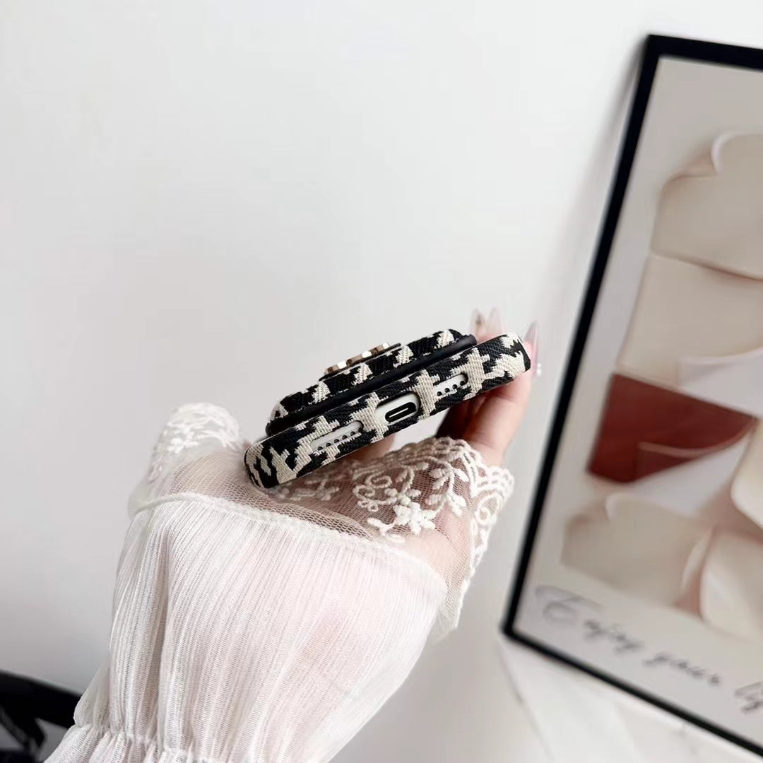 Luxury Celine iPhone Case with Wallet Card Holder Durable