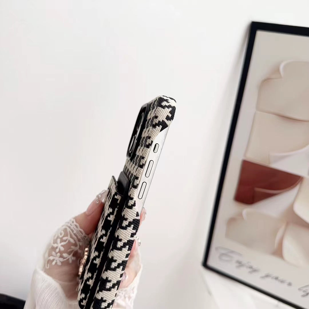 Luxury Celine iPhone Case with Wallet Card Holder Durable