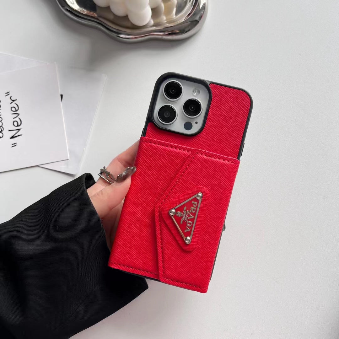 Prada iPhone Cases with Card Holder Fashionable