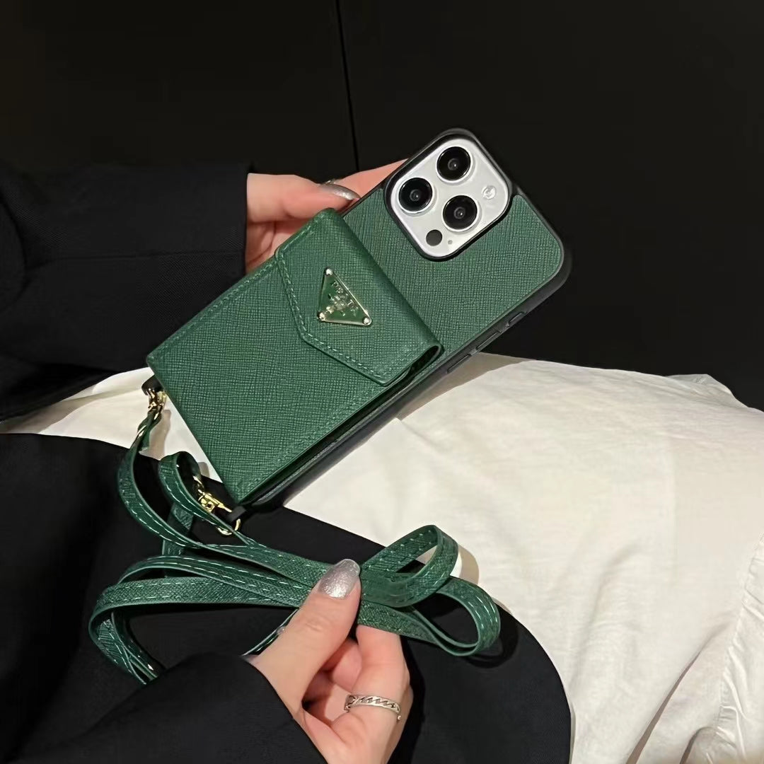 Prada iPhone Case with Card Holder Elegant