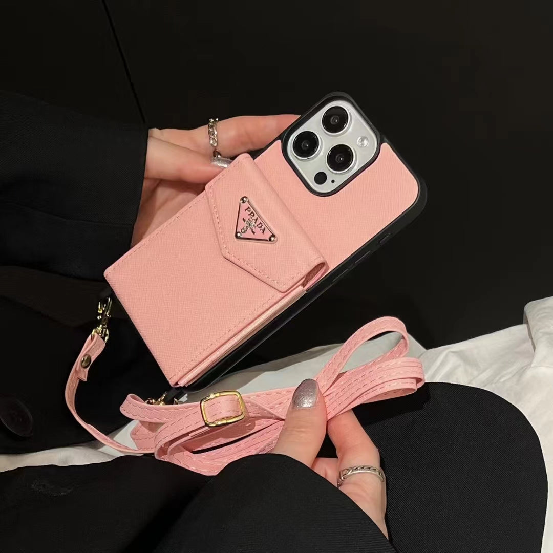 Prada iPhone Case with Card Holder Elegant