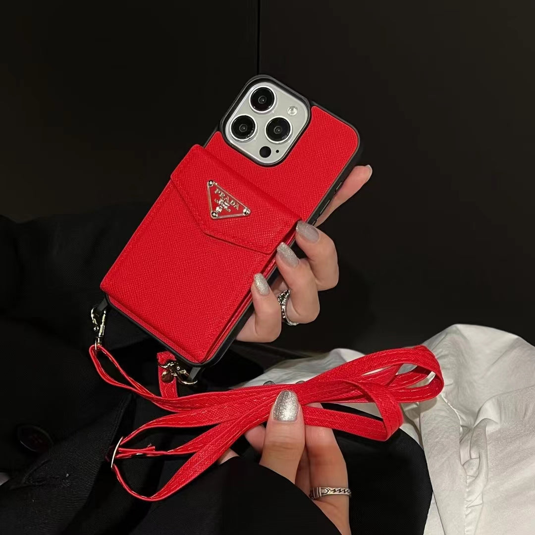 Prada iPhone Case with Card Holder Elegant