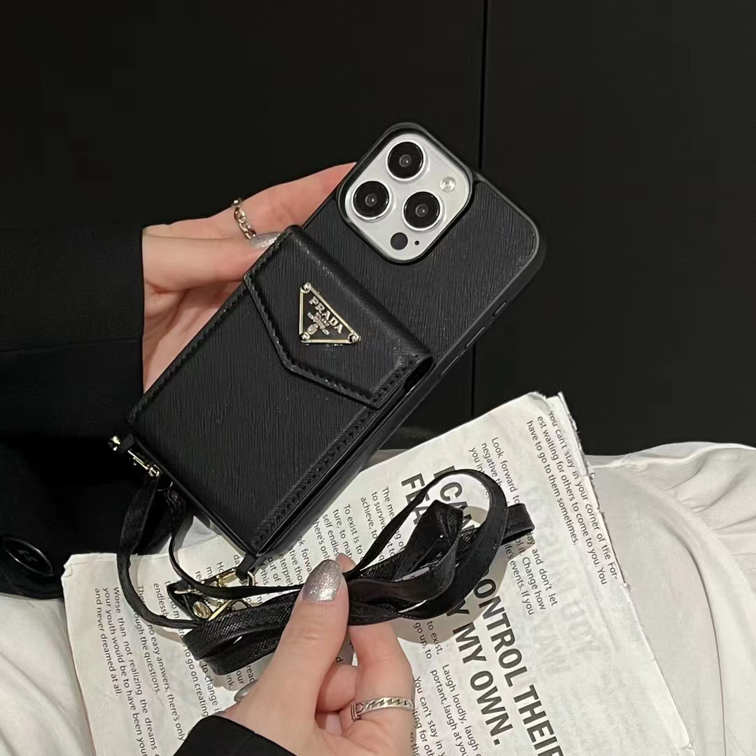 Prada iPhone Case with Card Holder Elegant