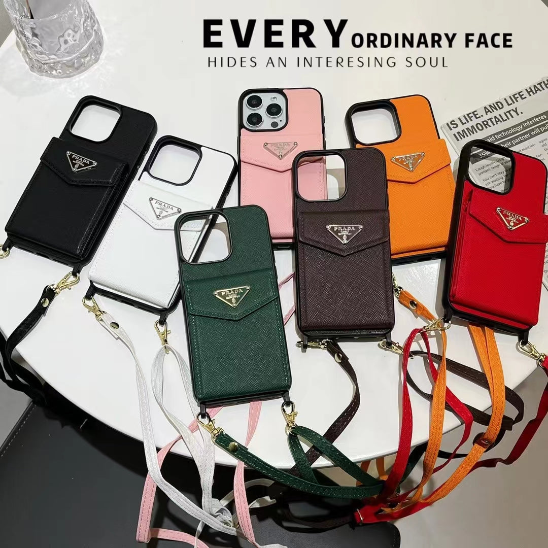 Prada iPhone Case with Card Holder Elegant