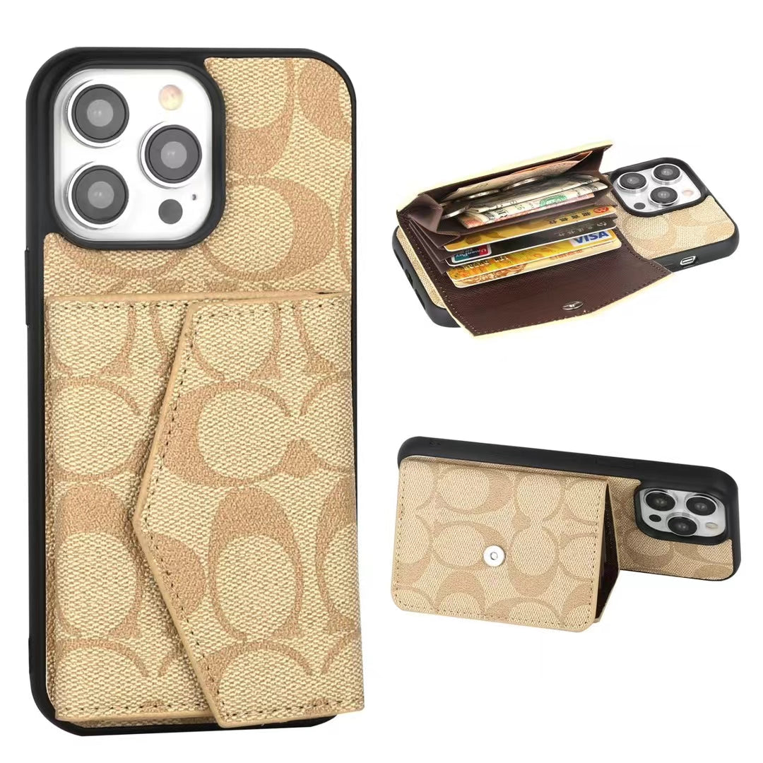 Coach iPhone Cases with Card Holder Durable