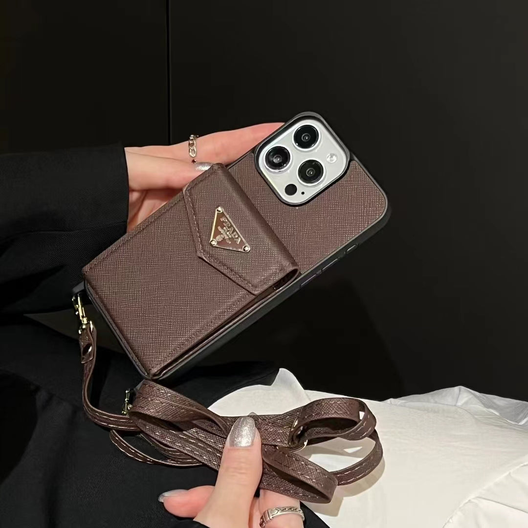 Prada iPhone Case with Card Holder Elegant