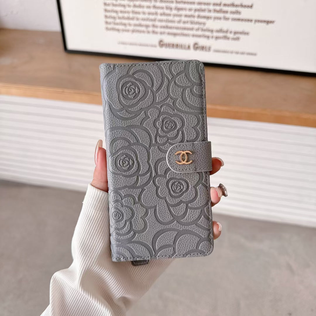 Chanel iPhone Case Full Cover with Card Holder