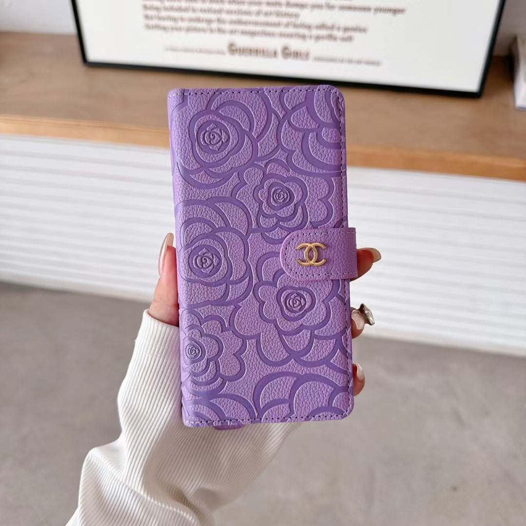 Chanel iPhone Case Full Cover with Card Holder
