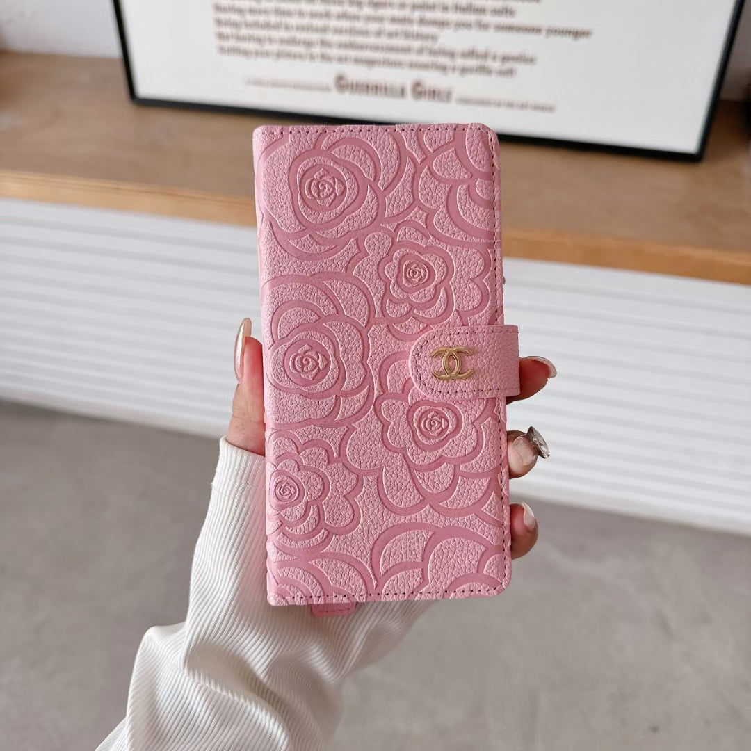 Chanel iPhone Case Full Cover with Card Holder