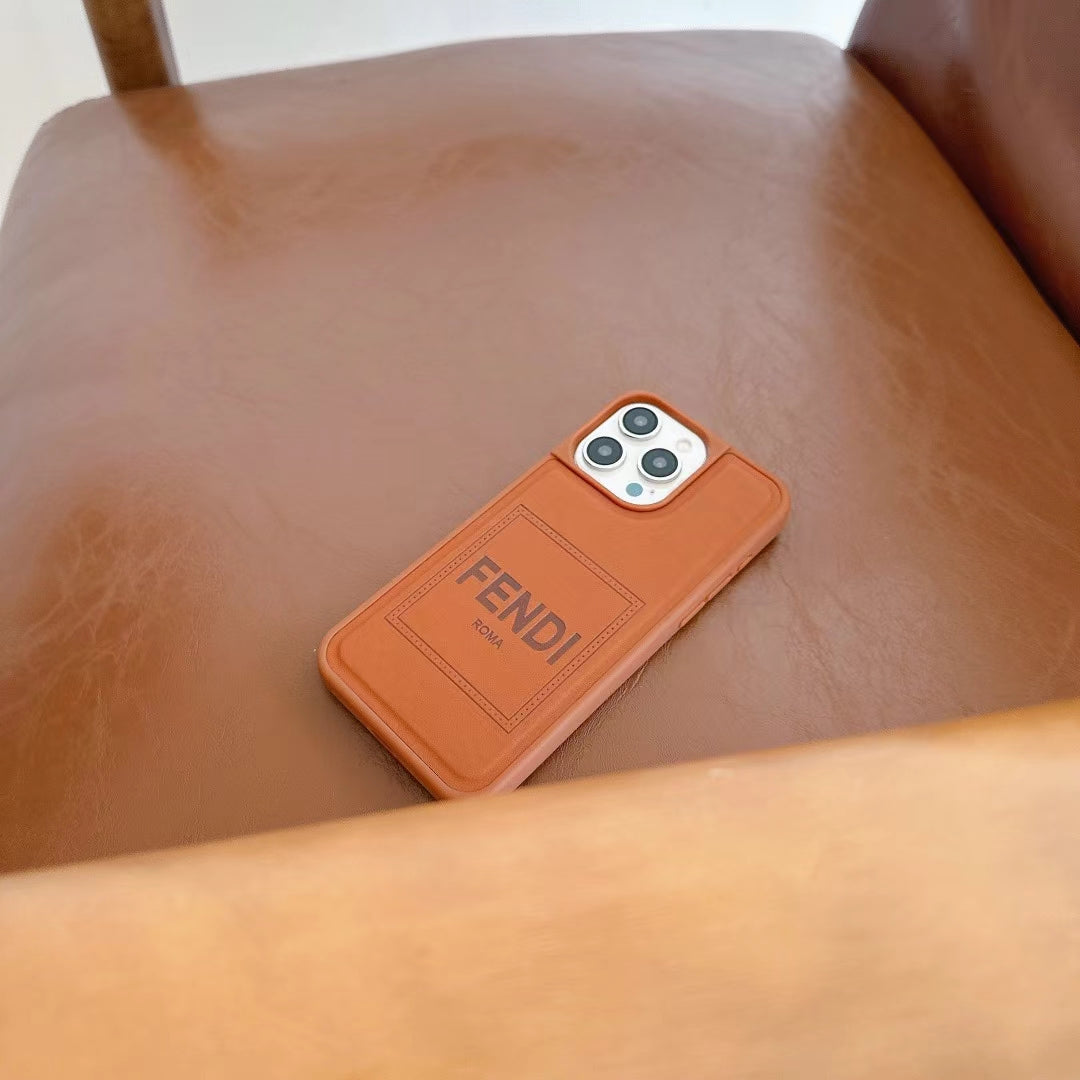 Fendi Brown iPhone Cases
