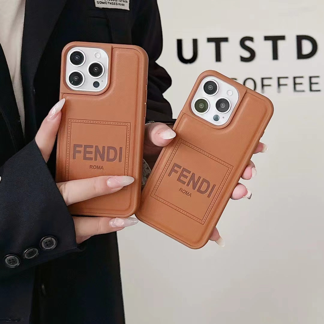Fendi Brown iPhone Cases
