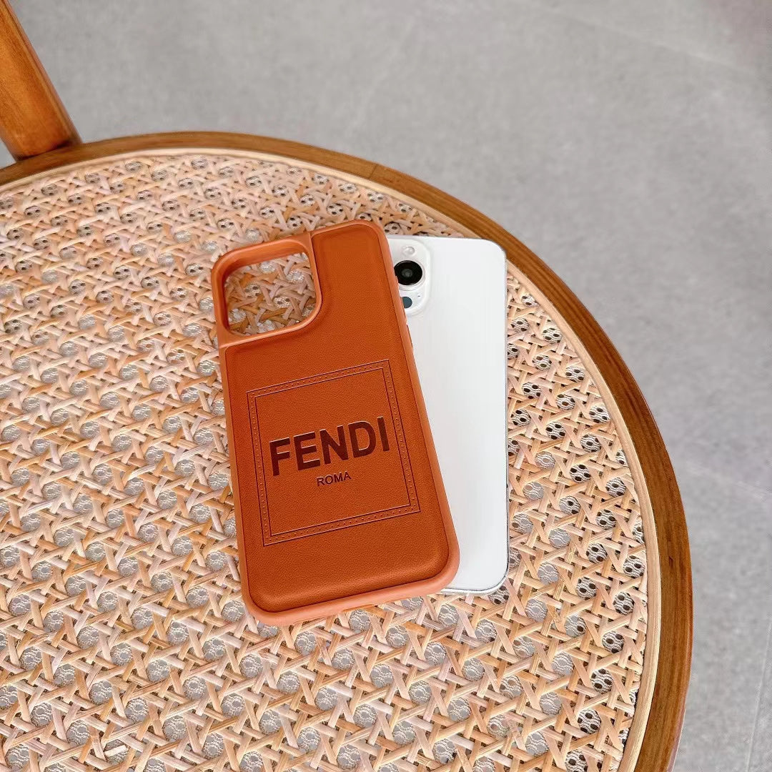 Fendi Brown iPhone Cases