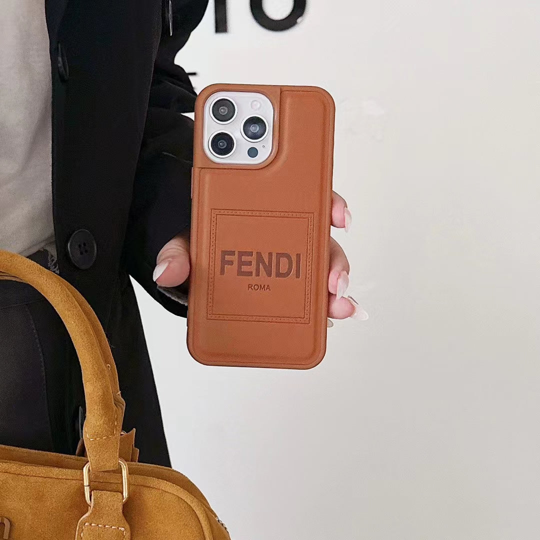 Fendi Brown iPhone Cases