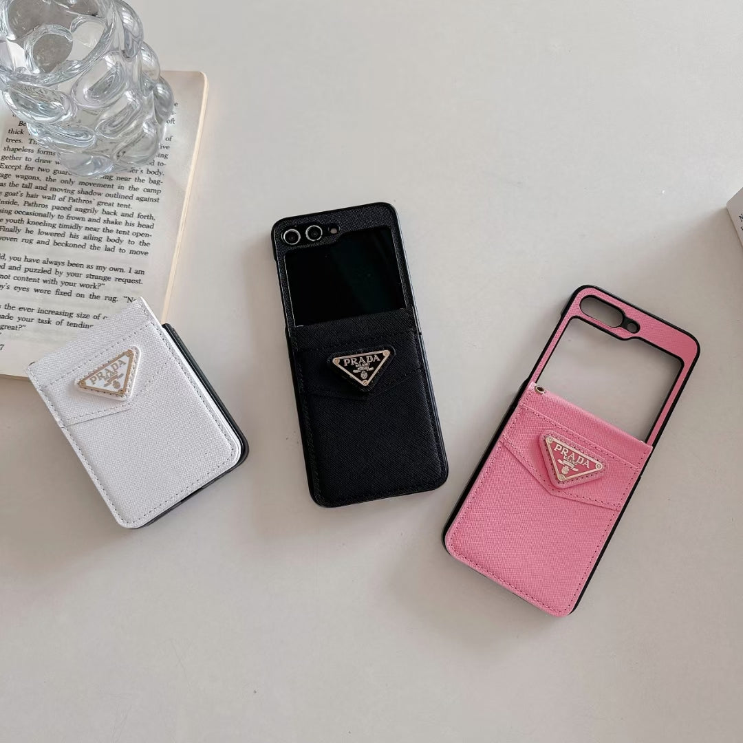 Prada Phone Cases with Wallet Card Holder Show Half Screen
