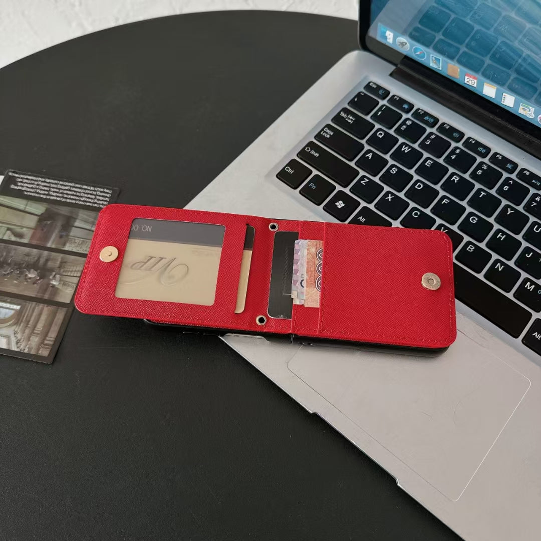 Prada Phone Cases with Wallet Card Holder Show Half Screen