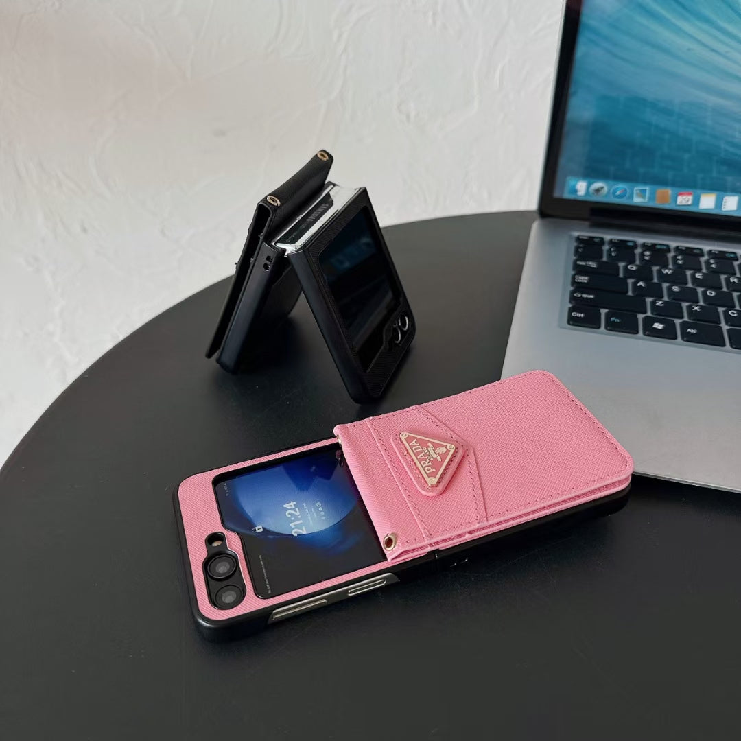 Prada Phone Cases with Wallet Card Holder Show Half Screen