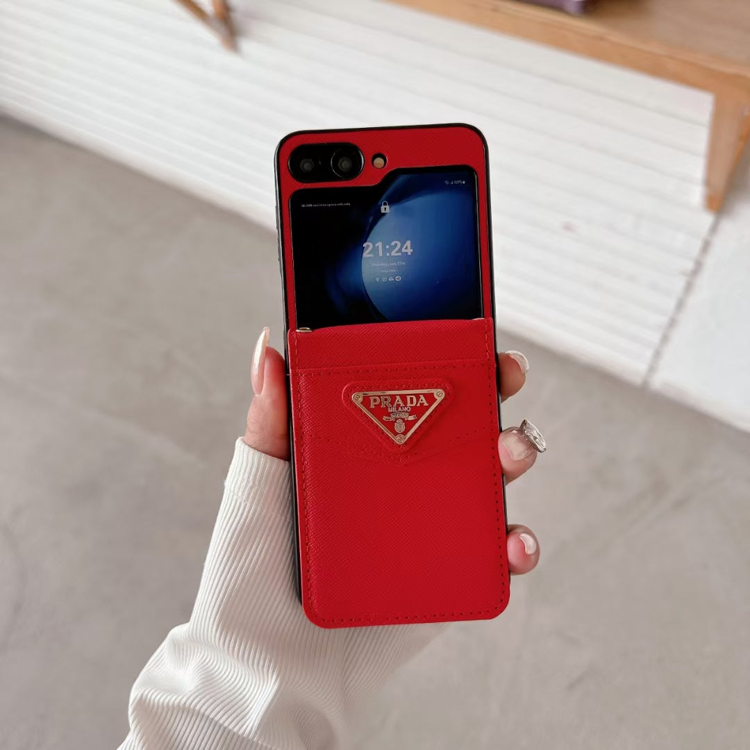 Prada Phone Cases with Wallet Card Holder Show Half Screen