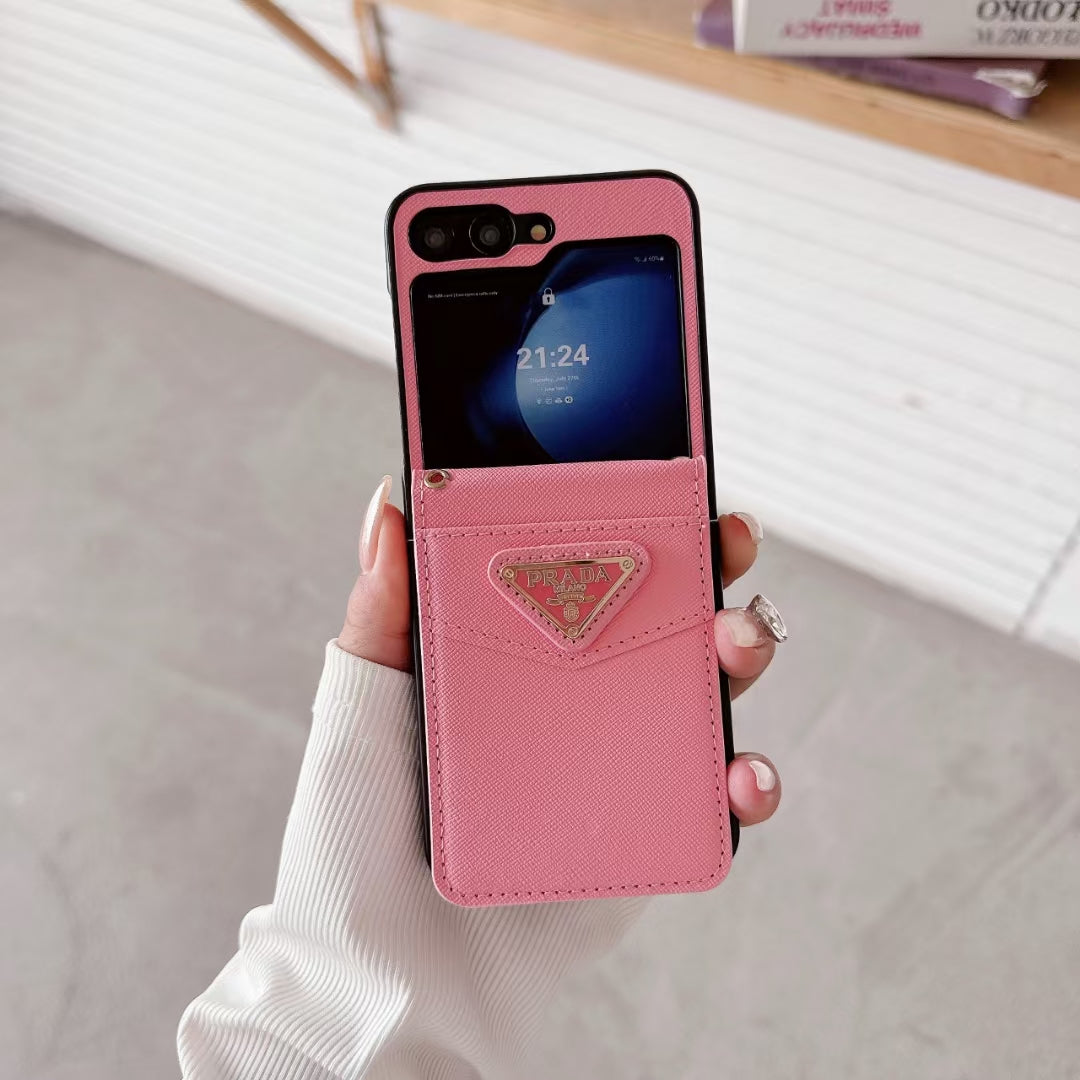 Prada Phone Cases with Wallet Card Holder Show Half Screen