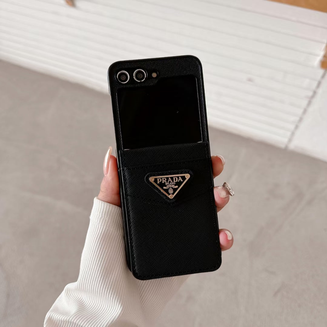 Prada Phone Cases with Wallet Card Holder Show Half Screen