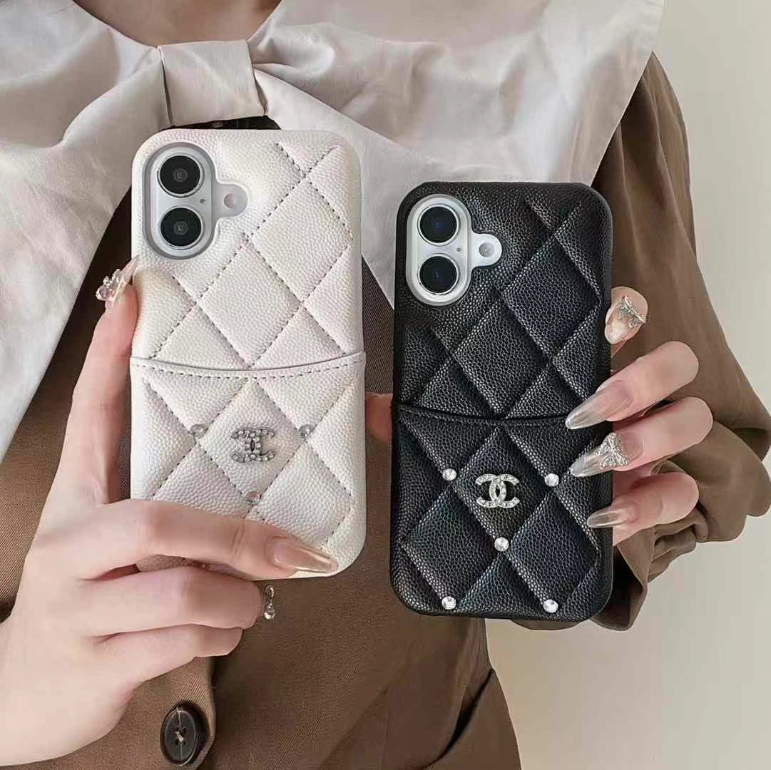Quality Chanel iPhone Case with Card Holder