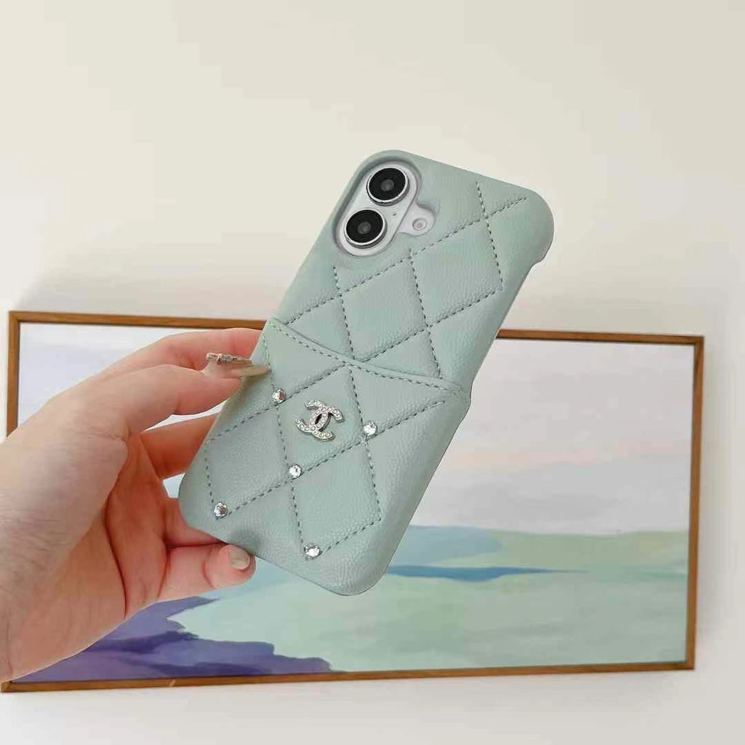 Quality Chanel iPhone Case with Card Holder