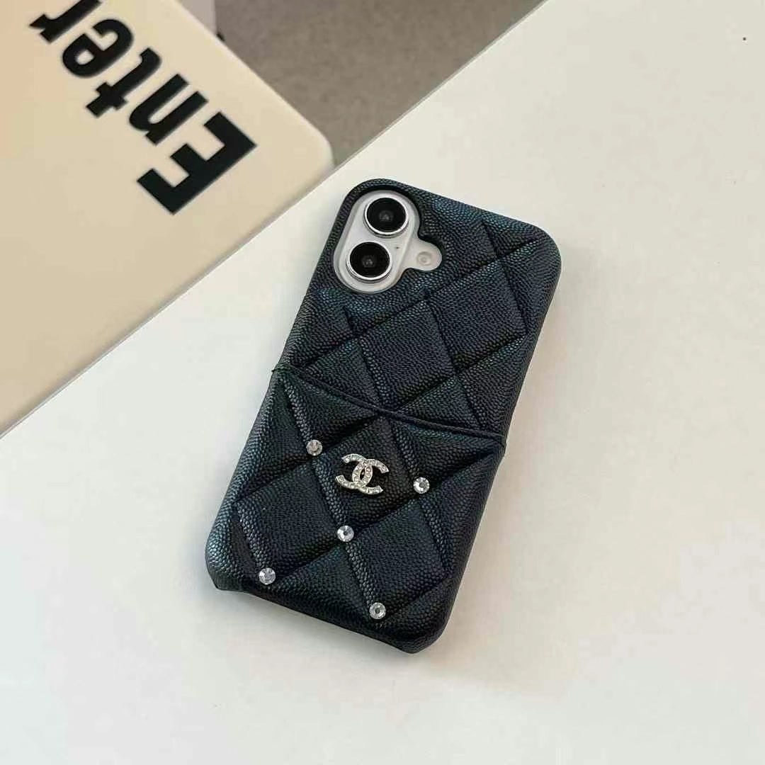 Quality Chanel iPhone Case with Card Holder