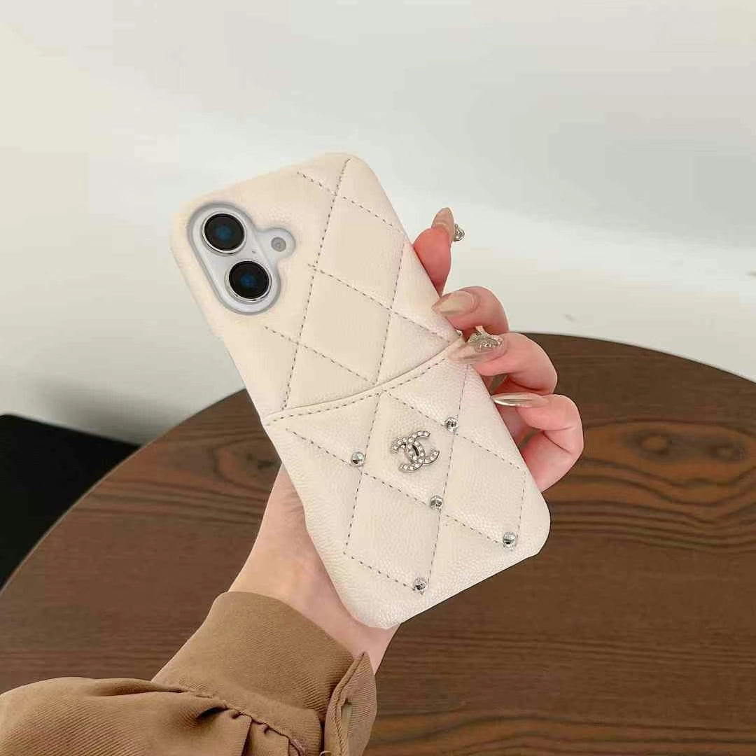 Quality Chanel iPhone Case with Card Holder