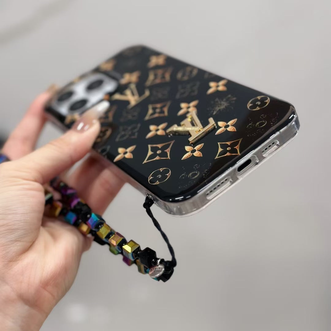 Durable Louis Vuitton iPhone Case with Handgrip