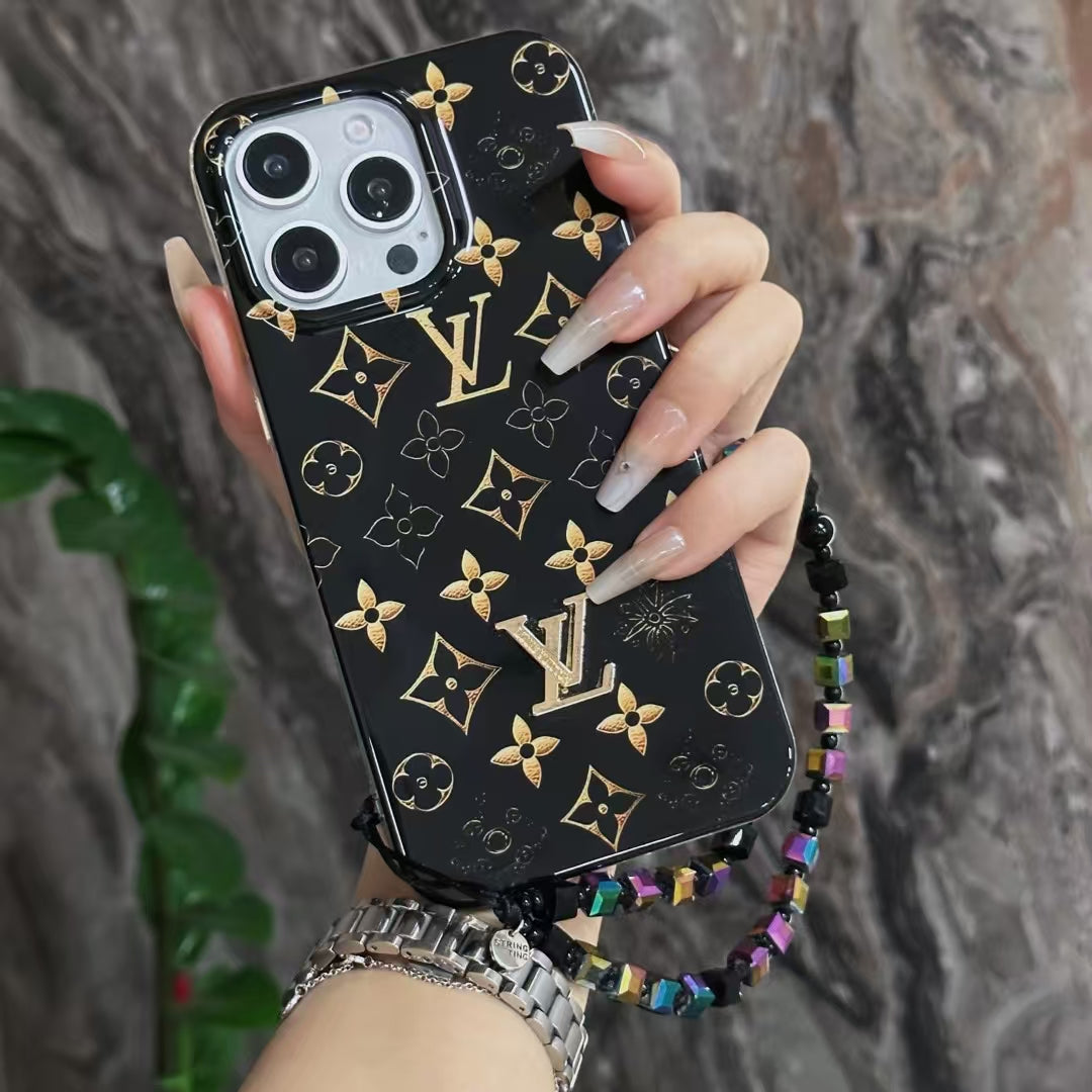 Durable Louis Vuitton iPhone Case with Handgrip