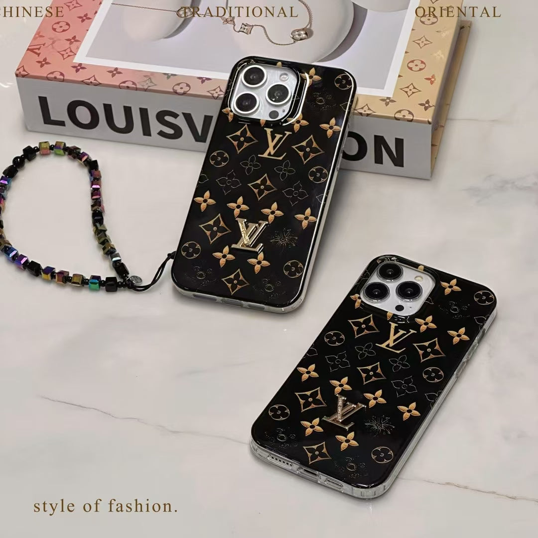 Durable Louis Vuitton iPhone Case with Handgrip