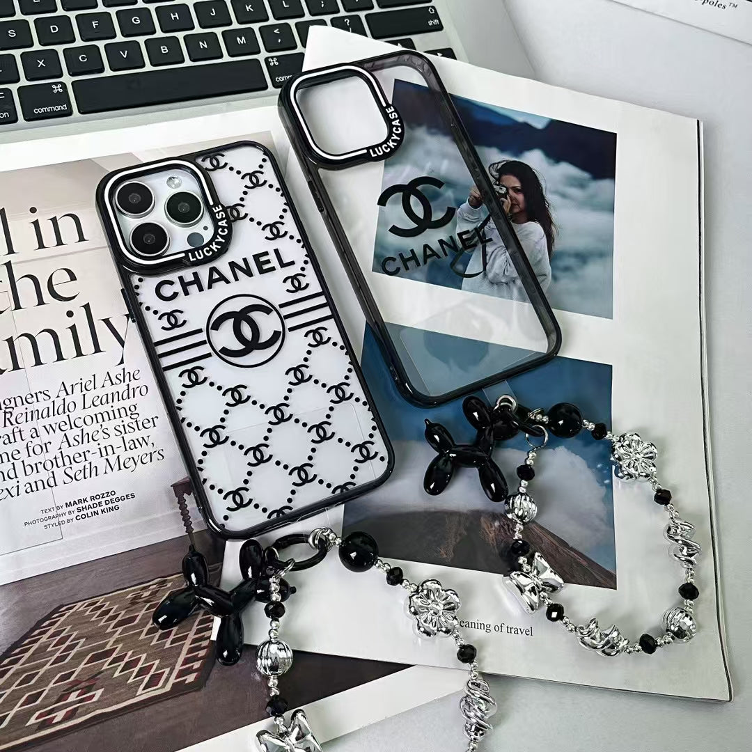 Chanel iPhone Case with Beaded Handgrip