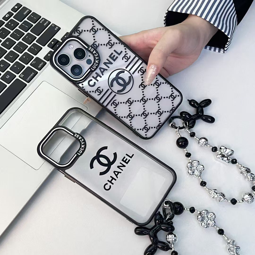 Chanel iPhone Case with Beaded Handgrip