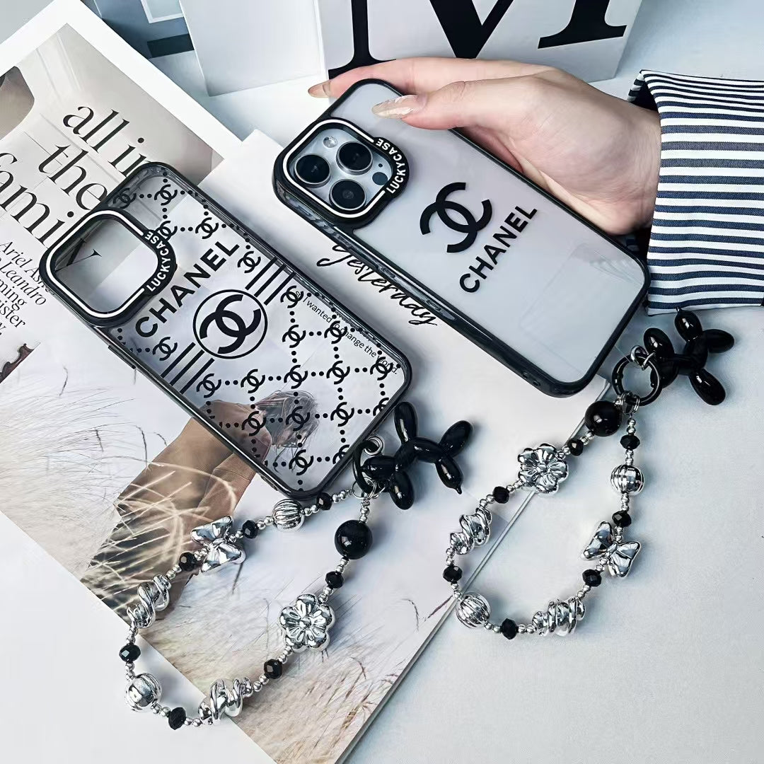 Chanel iPhone Case with Beaded Handgrip